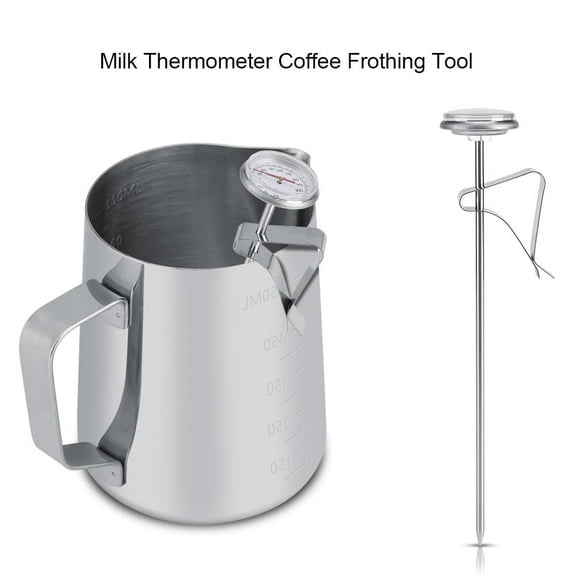 YLSHRF Stainless Steel Milk Thermometer -10~110 Coffee Frothing Accessories, Coffee Thermometer