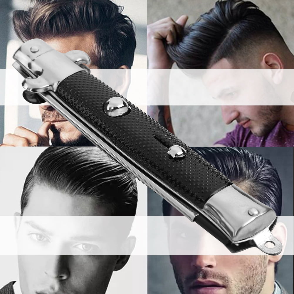 YLSHRF Switchblade Comb, Switch Comb,Switchblade Spring Pocket Oil Hair