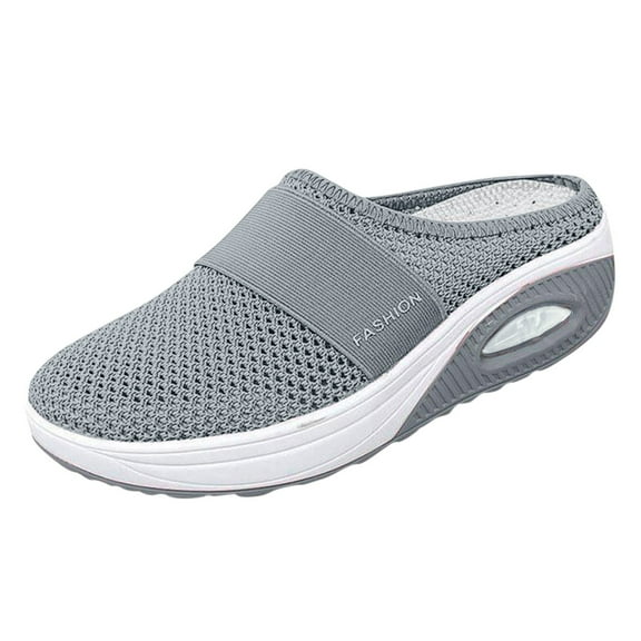 YLYL Air-Cushion Slip-On Walking Shoes for Women Orthopedic Diabetic Slippers with Arch-Support