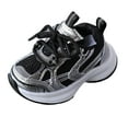 thumbnail image 1 of YLYL Boys Girls Sneakers Lace up Breathable Lightweight Non Slip Walking Running Sport Shoes, 1 of 5