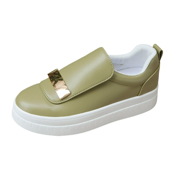 YLYL Comfortable Walking Slip on Casual Shoes for Women Dressy Breathable Lightweight Wide Width Round Toe Fashion Outdoor Sneakers