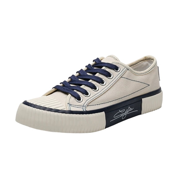 YLYL Comfortable Women's Canvas Sneakers Casual Lace up Flat Shoes for Walking and Skateboarding