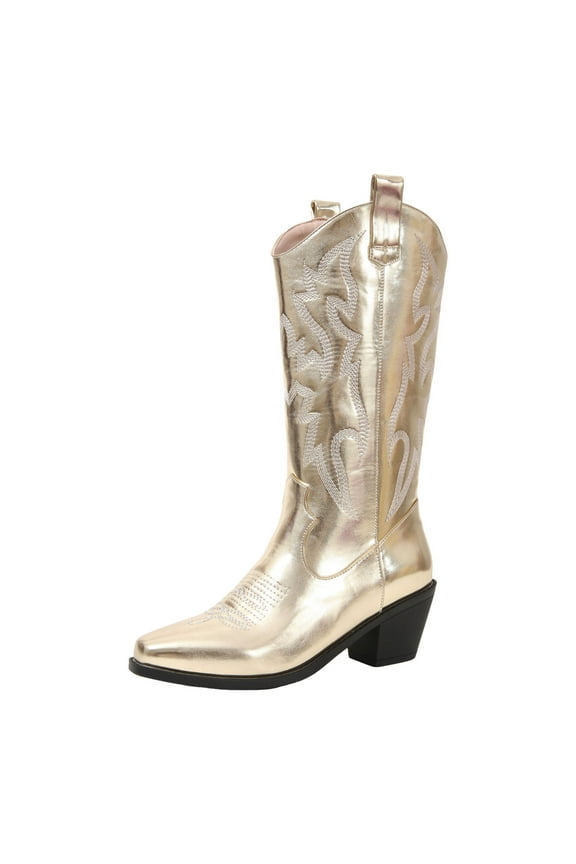 Cowboy Boots for Women Knee High Cowgirl Boots Rhinestone Comfort Fashion Sparkling Western Tall Boots