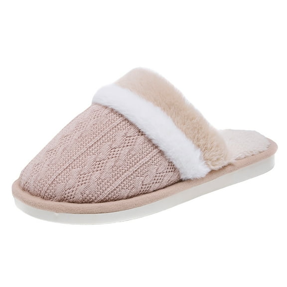 YLYL Cozy Slippers for Women Men Indoor Outdoor Fuzzy House Shoes with Memory Foam Anti-Skid Sole