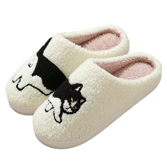 YLYL Women Men House Slippers Fluffy Fuzzy Cozy Warm Memory Foam Winter Indoor Outdoor Shoes