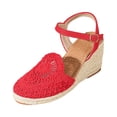 thumbnail image 1 of YLYL Espadrille Sandals for Women Arch Support Closed Toe Platform Wedge Heel Ankle Strap Summer Dress Shoes, 1 of 6