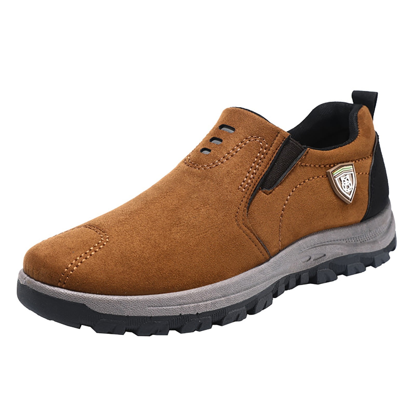 YLYL Fashion Orthopedic Sneakers for Men Slip on Lightweight Comfortable Go Walking with Arch Support Breathable Mesh Casual Running Sneakers
