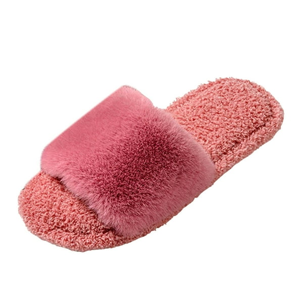 YLYL House Slippers for Woman Soft Plush Fleece Lightweight Non Slip Casual Indoor/outdoor Shoes