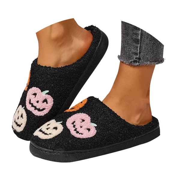 YLYL House Slippers for Women Men Soft Plush Fluffy Fuzzy Cozy Warm Slip on Winter Home Shoes