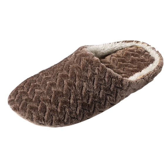 YLYL Fuzzy Slippers for Women Men Soft Comfort House Memory Foam Slides Winter Warm Closed Toe Bedroom Slides