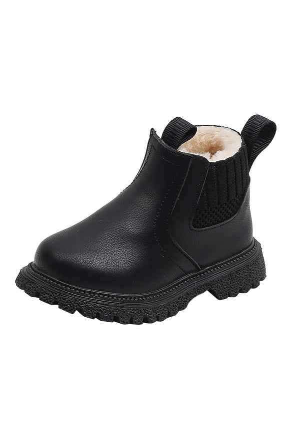 Little Kid Boys Girls Ankle Boots High Top Lace up Comfort Hiking Snow Boots