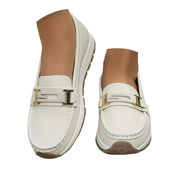 YLYL Loafers for Women Business Casual Shoes Comfortable Slip on Penny Loafers Work Dress Walking Flats