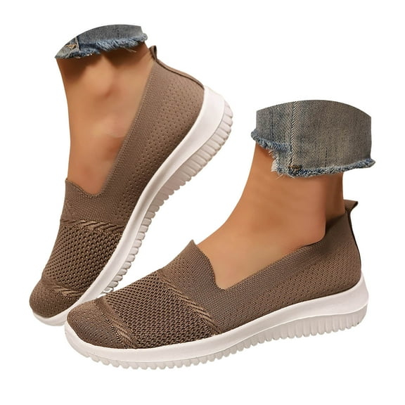 YLYL Loafers for Women Knit Dressy Comfortable Casual Business Work Slip on Walking Shoes