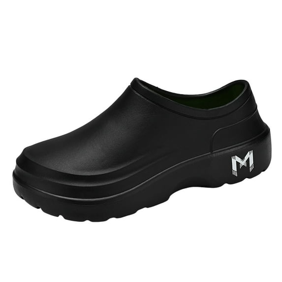 YLYL Men Armadillo Chef Clogs Slip on Lightweight Waterproof No Slip Kitchen Garden Nurse Work Shoes