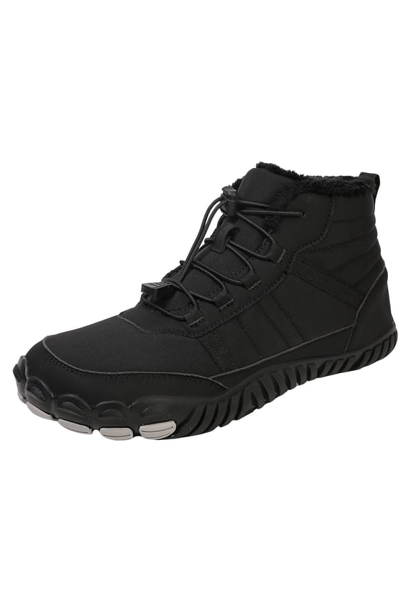 Men Women Winter Barefoot Shoes Non-Slip Waterproof Warm Wide Toe Outdoor Hiking Ankle Boots
