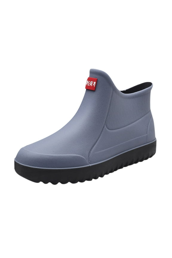Men's Ankle Rain Boots Waterproof Short Rubber Garden Boots