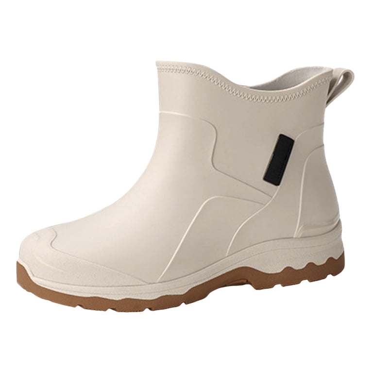 YLYL Mens Ankle Rain Boots Waterproof Non Slip Outdoor Work  display picture 3