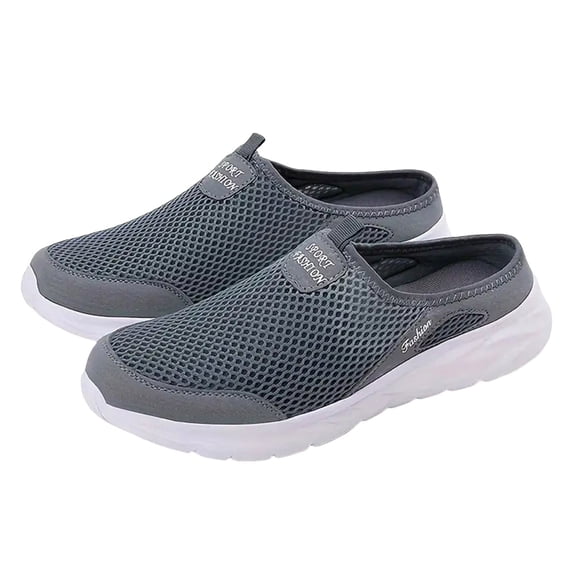 YLYL Men's Mules Fashion Lightweight Breathable Mesh Casual Slip on Sports Running Walking Shoes