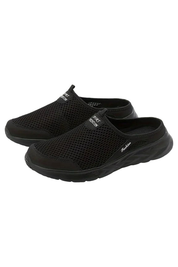 Men's Mules Fashion Lightweight Breathable Mesh Casual Slip on Sports Running Walking Shoes