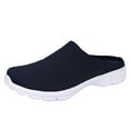 thumbnail image 1 of YLYL Men's Open Back Mules Arch Support Anti-Slip Breathable Mesh Casual Slip on Walking Shoes, 1 of 9