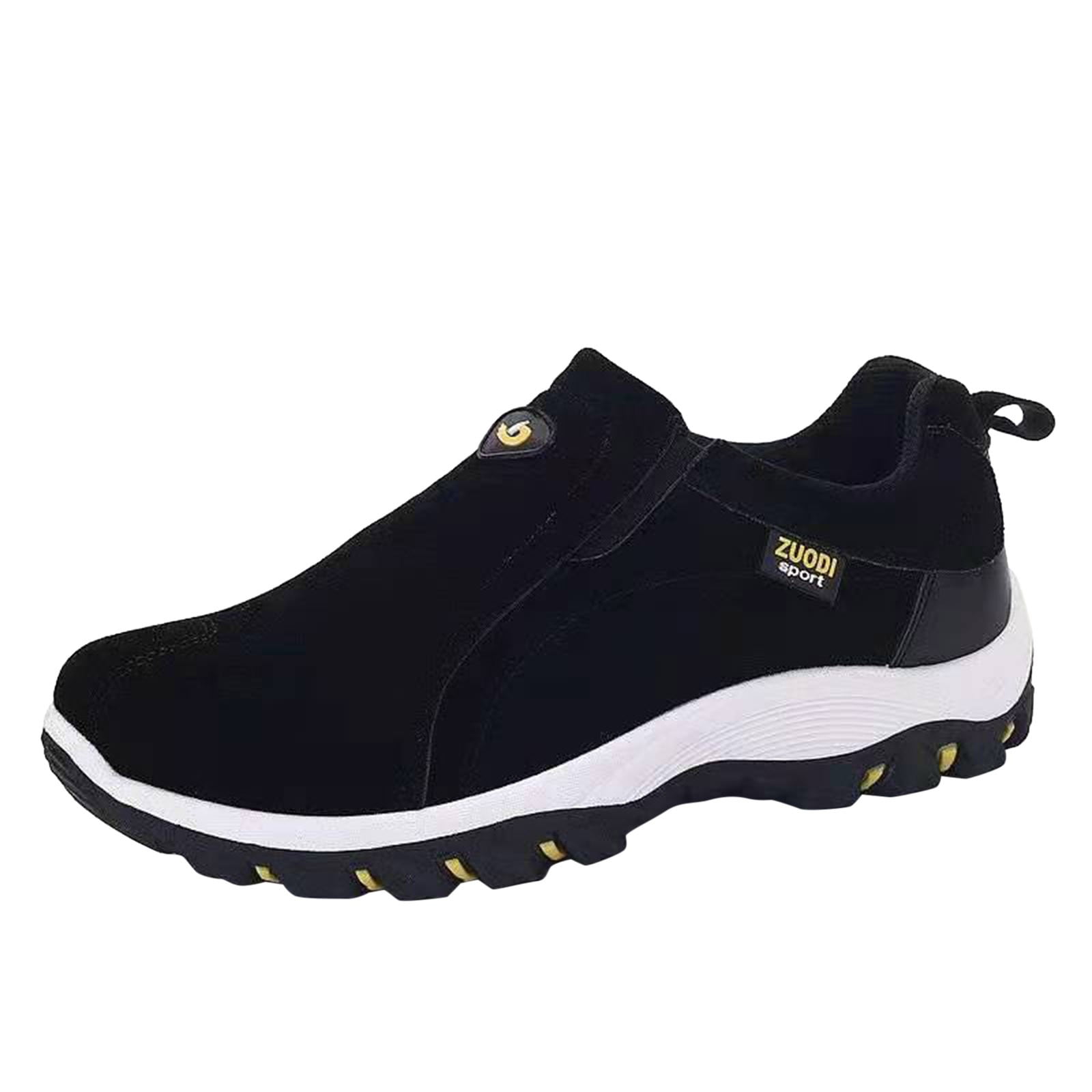 YLYL Men's Orthopedic Sneakers Arch Support Wide Width No Slip Lightweight Outdoor Walking Hiking Shoes