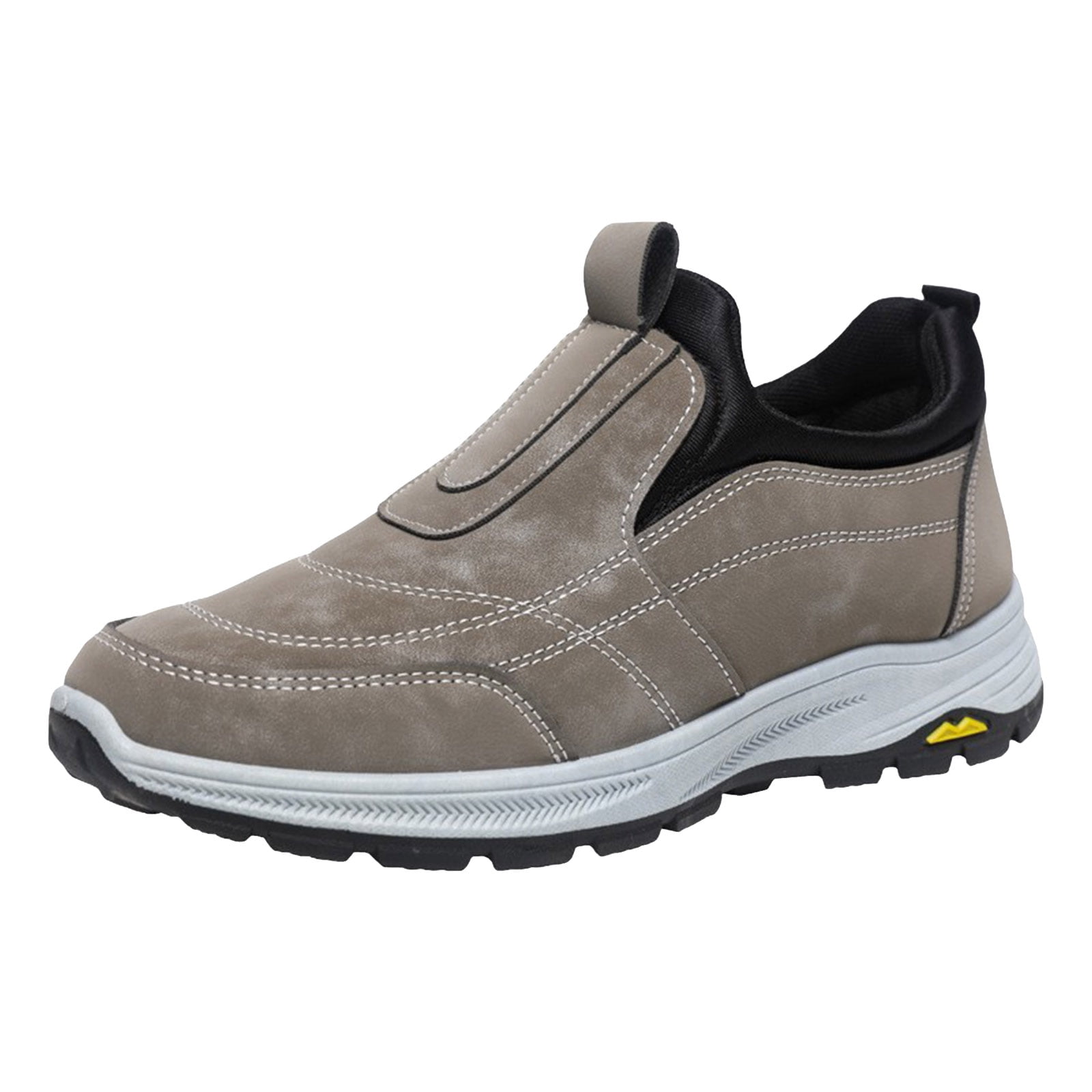 YLYL Men's Orthopedic Sneakers Slip on Wide Width Waterproof Non Slip Outdoor Hiking Walking Shoes