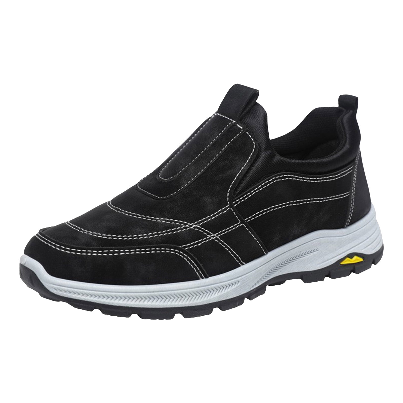 YLYL Men's Orthopedic Sneakers Slip on Wide Width Waterproof Non Slip Outdoor Hiking Walking Shoes