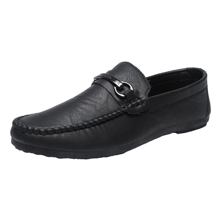 Men\'s All Black Loafers Casual Slip On Shoes Soft Penny Loafers Lightweight Amazon.com | DMGYCK Men main image 4