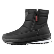 YLYL Mens Winter Boots Lightweight Outdoor Winter Waterproof Slip Resistant Cold Weather Shoes