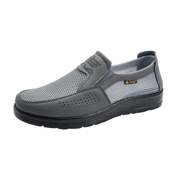 YLYL Mens Boat Loafers Breathable Mesh Lightweight Casual Slip on Business Driving Work Oxfords Shoes