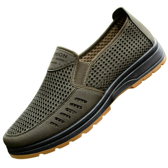 YLYL Mens Loafers Mesh Comfortable Casual Dressy Slip on Work Driving Business Walking Shoes