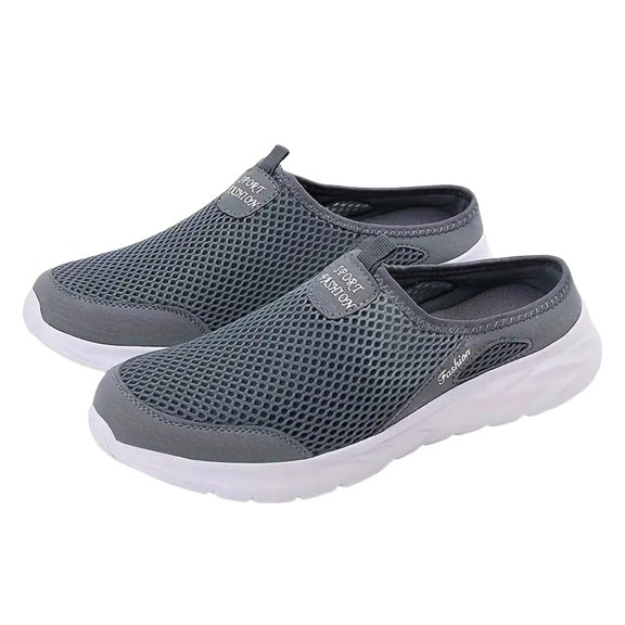 YLYL Mens Slip on Mules & Clogs Open Back Comfort Lightweight Breathable Closed Toe Slippers