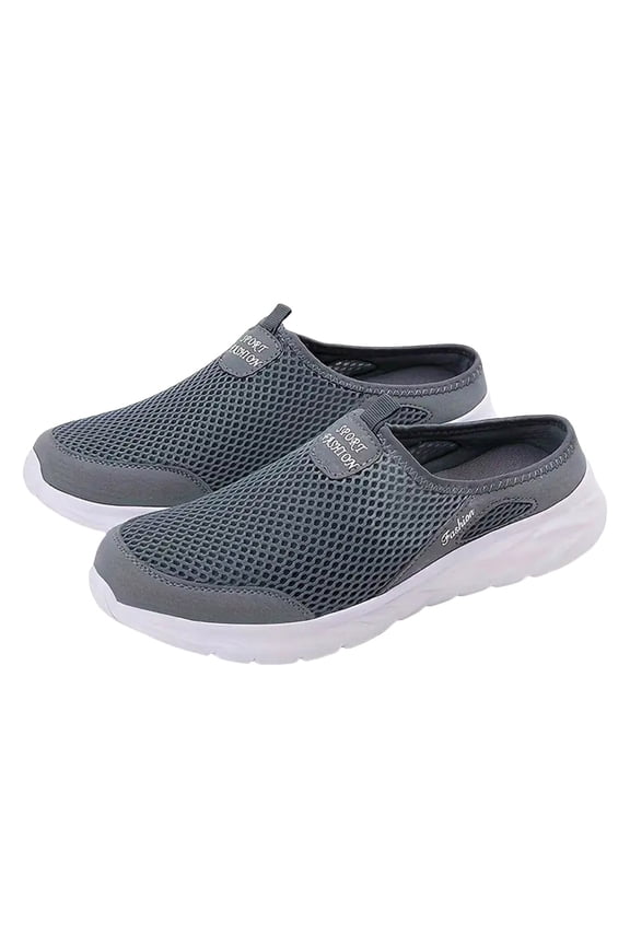 Mens Slip on Mules & Clogs Open Back Comfort Lightweight Breathable Closed Toe Slippers