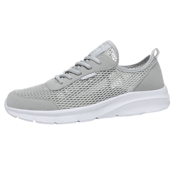 YLYL Mens Sneakers Non Slip Lightweight Breathable Mesh Slip on Gym Tennis Running Walking Shoes