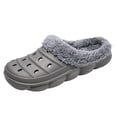 thumbnail image 1 of YLYL Mens Womens Clogs Winter Fleece Breathable Walking Garden Shoes Warm Non-Slip Mule Footwear, 1 of 7