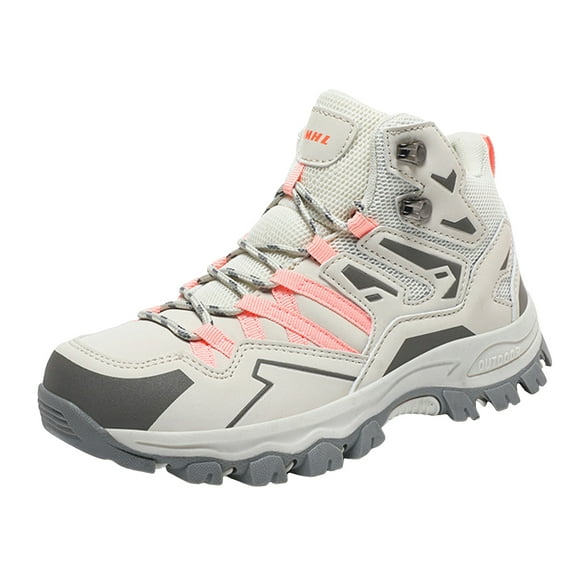 YLYL Mens Womens Hiking Boots Waterproof Slip Resistant Outdoor Trekking Walking Shoes