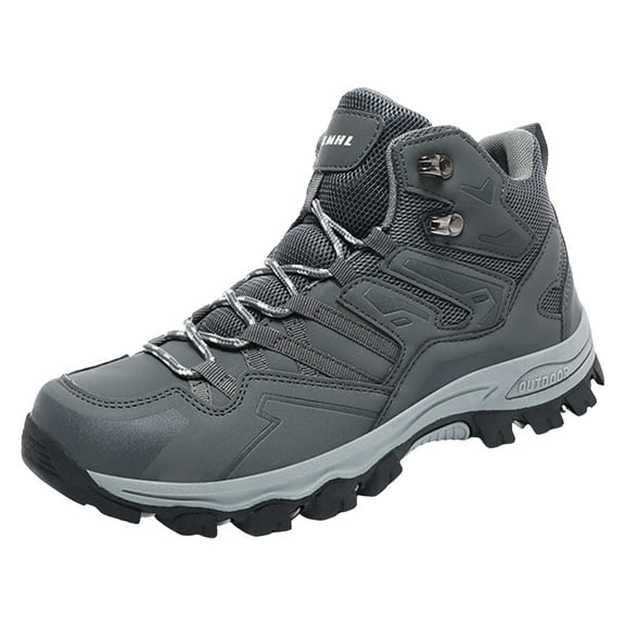 YLYL Mens Womens Hiking Boots Waterproof Slip Resistant Outdoor Trekking Walking Shoes