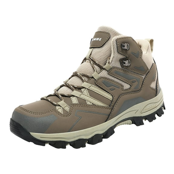 YLYL Mens Womens Hiking Boots Waterproof Slip Resistant Outdoor Trekking Walking Shoes