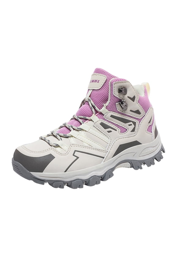 Mens Womens Hiking Boots Waterproof Slip Resistant Outdoor Trekking Walking Shoes