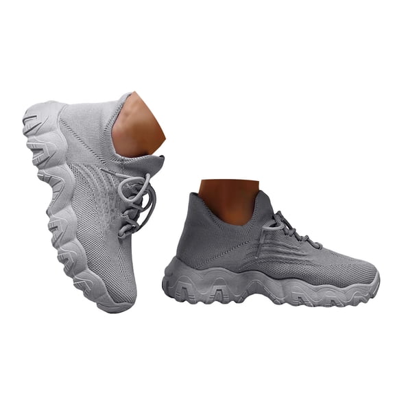 YLYL Mens Womens Sneakers Arch Support Lightweight Breathable Slip on Walking Running Tennis Shoes