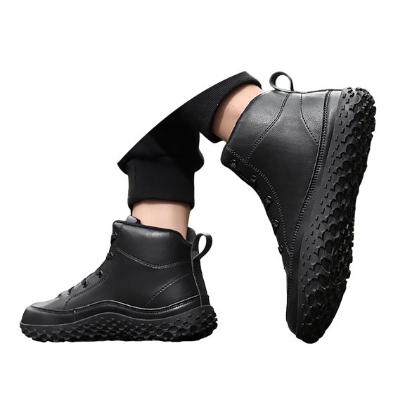 YLYL Mens Womens Winter Snow Boots Wide Toe Warm Waterproof Non-Slip Hiking Ankle Booties