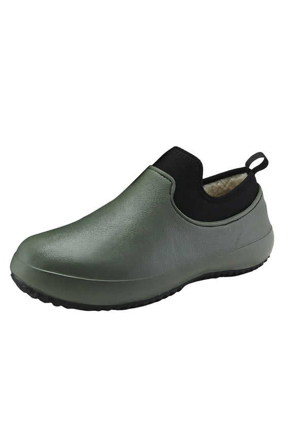 Men's Waterproof Non Slip Chef Shoes Lightweight Slip on Kitchen Garden Shoes for Camping Yard Work