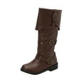 thumbnail image 1 of YLYL Mid Calf Boots Round Toe Buckle Straps with Side Zipper Perfect for Country Music Festivals, 1 of 9