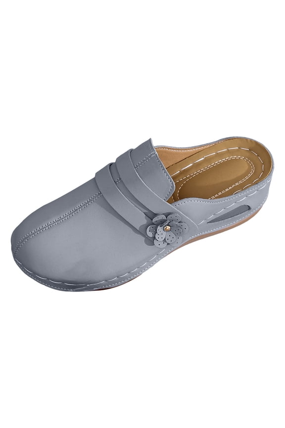 Orthopedic Clogs for Women Arch Support Closed Toe Open Back Slip on Casual Summer Mules Slippers