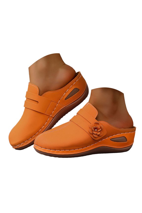 Orthopedic Clogs for Women Arch Support Closed Toe Open Back Slip on Casual Summer Mules Slippers