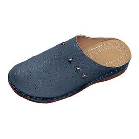 YLYL Orthopedic Clogs for Women Closed Toe Open Back Slip on Comfortable Casual Summer Mules Slippers