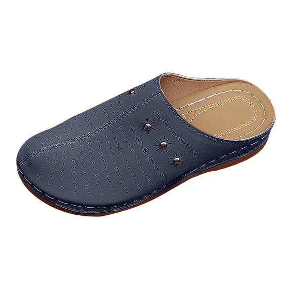 YLYL Orthopedic Clogs for Women Wide Width Arch Support Comfortable Casual Open Back Slip on Walking Mules