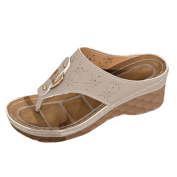YLYL Orthopedic Sandals for Women Flip Flops Comfort Casual Arch Support Open Toe Summer Beach Slippers