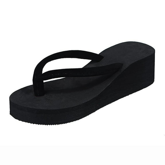 YLYL Platform Flip Flops for Women with Arch Support High Heel Wedge Sandals Comfortable Walking Beach Cushion Sandals