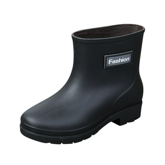 YLYL Rain Boots for Women Mid Calf Waterproof Rubber Boots Garden Boots for Outdoor Fishing Hiking Camping Work